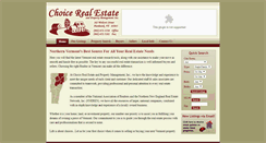 Desktop Screenshot of choicerealestatevt.com